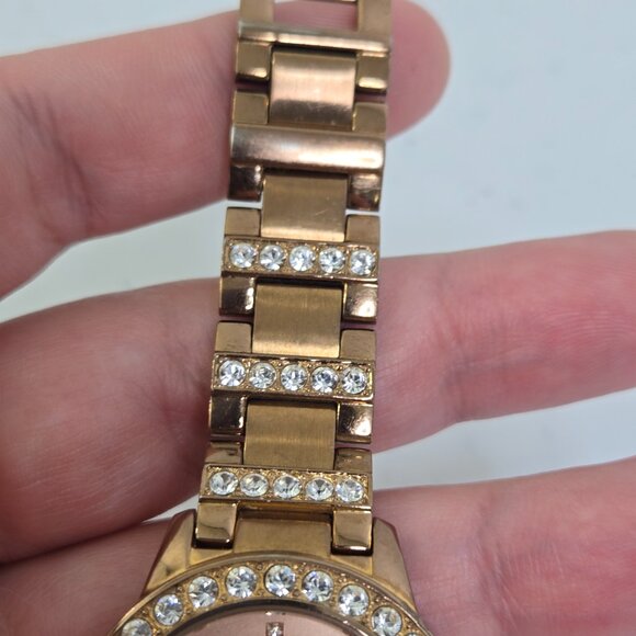 Fossil Women's Jesse Rose Gold-Tone Stainless Steel Bracelet Watch 34mm ES3020 - Picture 8 of 15